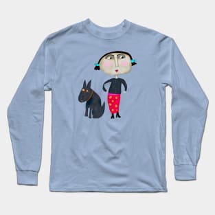 Dorothy the dog walker Long Sleeve T-Shirt